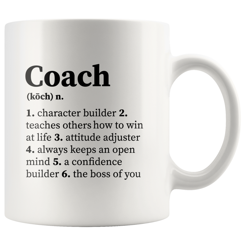 Coach Definition Gifts For Boss Team Manager Novelty  Coffee Mug 11oz