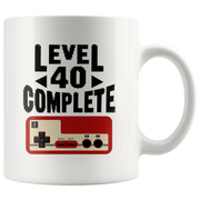 Level 40 Complete Coffee Mug 11 oz - Video Game Controller Mug - Panvola