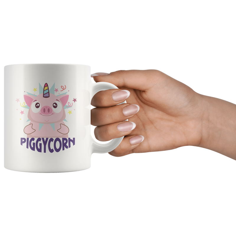 Piggy Corn Kawaii Pig Unicorn Fans Magical Creature Coffee Mug 11 oz.