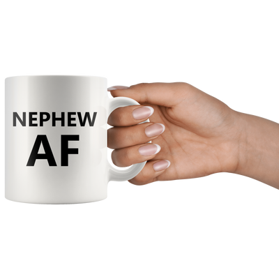 Nephew AF Mug From Aunt Uncle Family Funny Ceramic Coffee Cup 11 oz