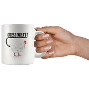 Sarcastic Gift - Guess What Chicken Butt Sarcasm Statement Ceramic Coffee Mug 11 oz - Panvola