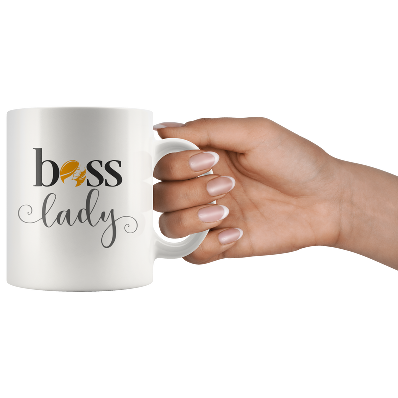 Boss Lady Mug Birthday Christmas Cool Gifts For Women Bosses Mug 11 oz.