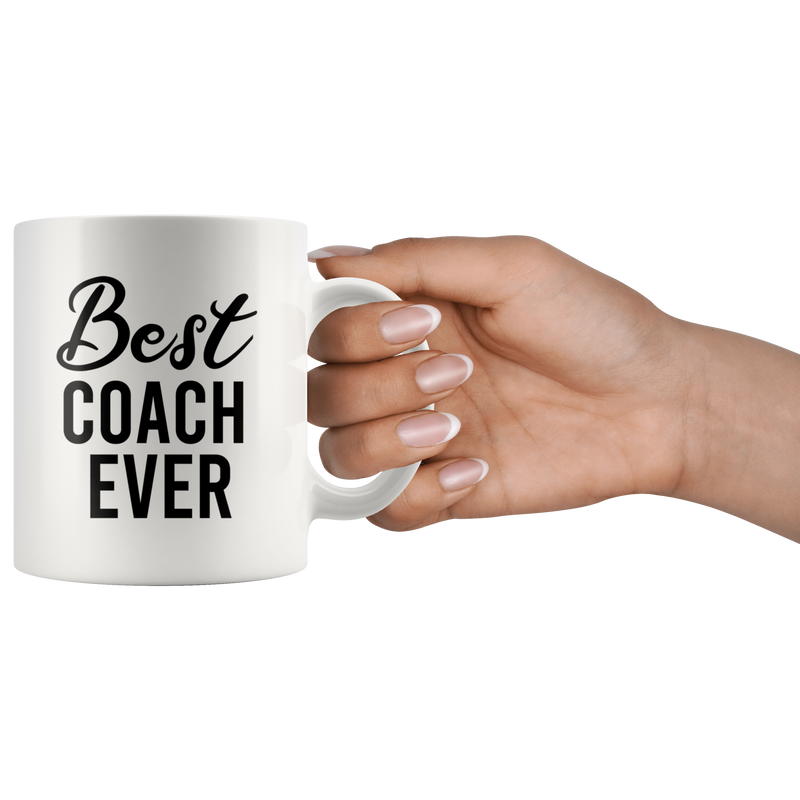 Best Coach Ever Sports Gym Instructor Ceramic Coffee Mug 11oz.
