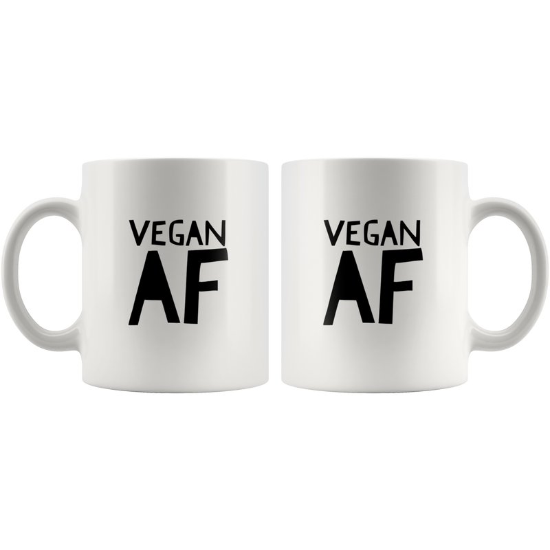 Vegan AF Coffee Mug Funny Gag Vegan Gift