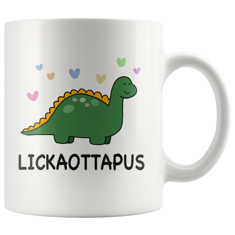 Lickaottapus Ceramic Coffee Mug White 11 oz