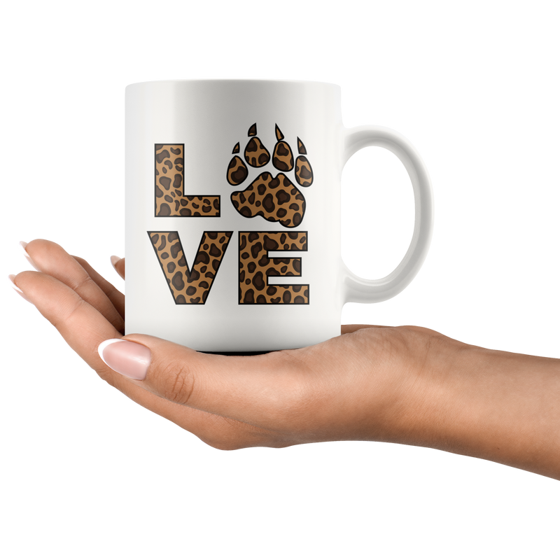 Leopard Skin Love Inspiring Statement Animal Theme Coffee Mug 11 oz
