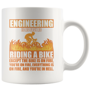Gift For Engineers - Engineering Is As Easy As Riding A Bike Coffee Mug 11 oz.