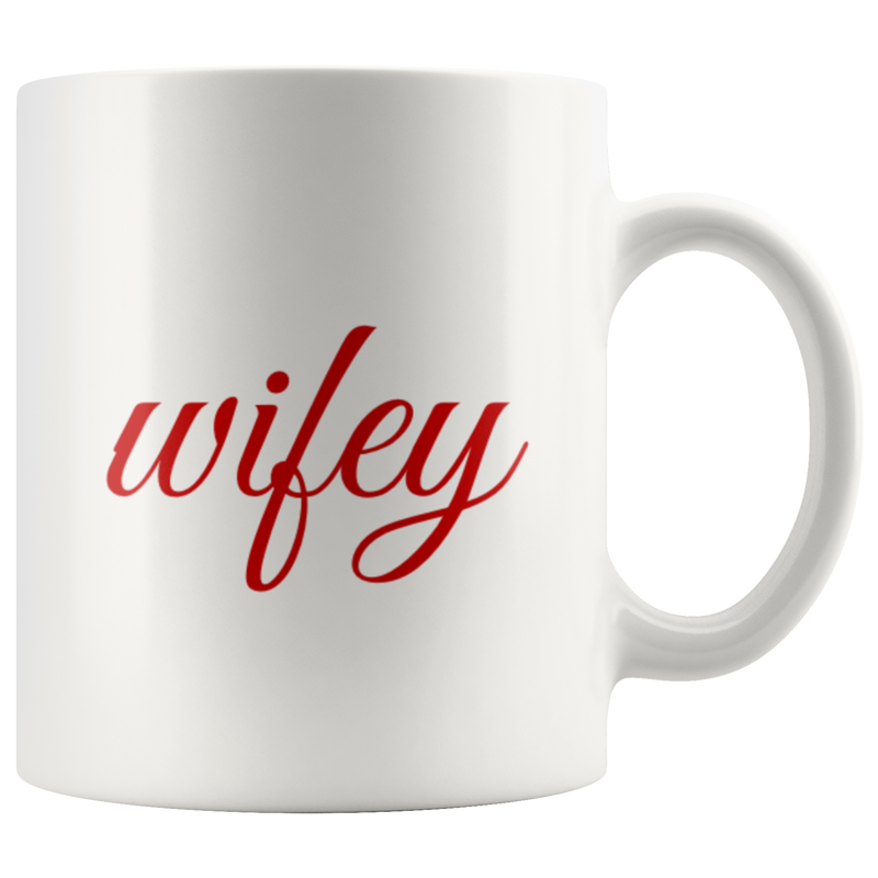 Wifey Hubby Couples  Coffee Mugs Gift Idea 11 oz.