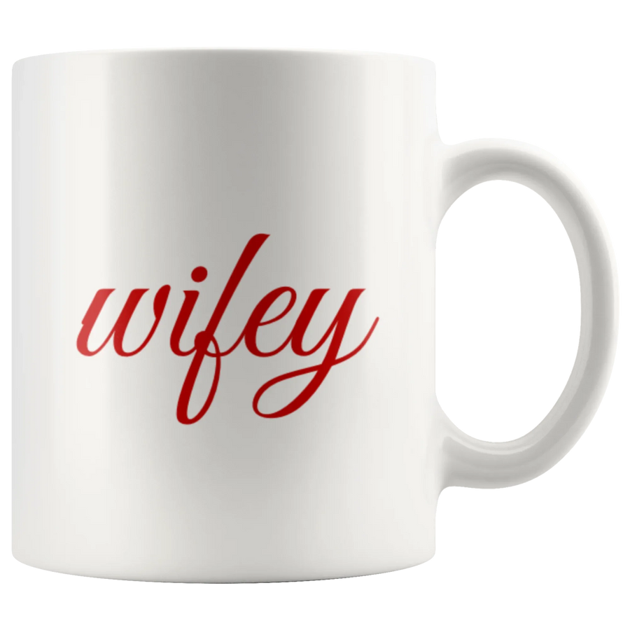 Wifey Hubby Couples  Coffee Mugs Gift Idea 11 oz, image 2 of 5