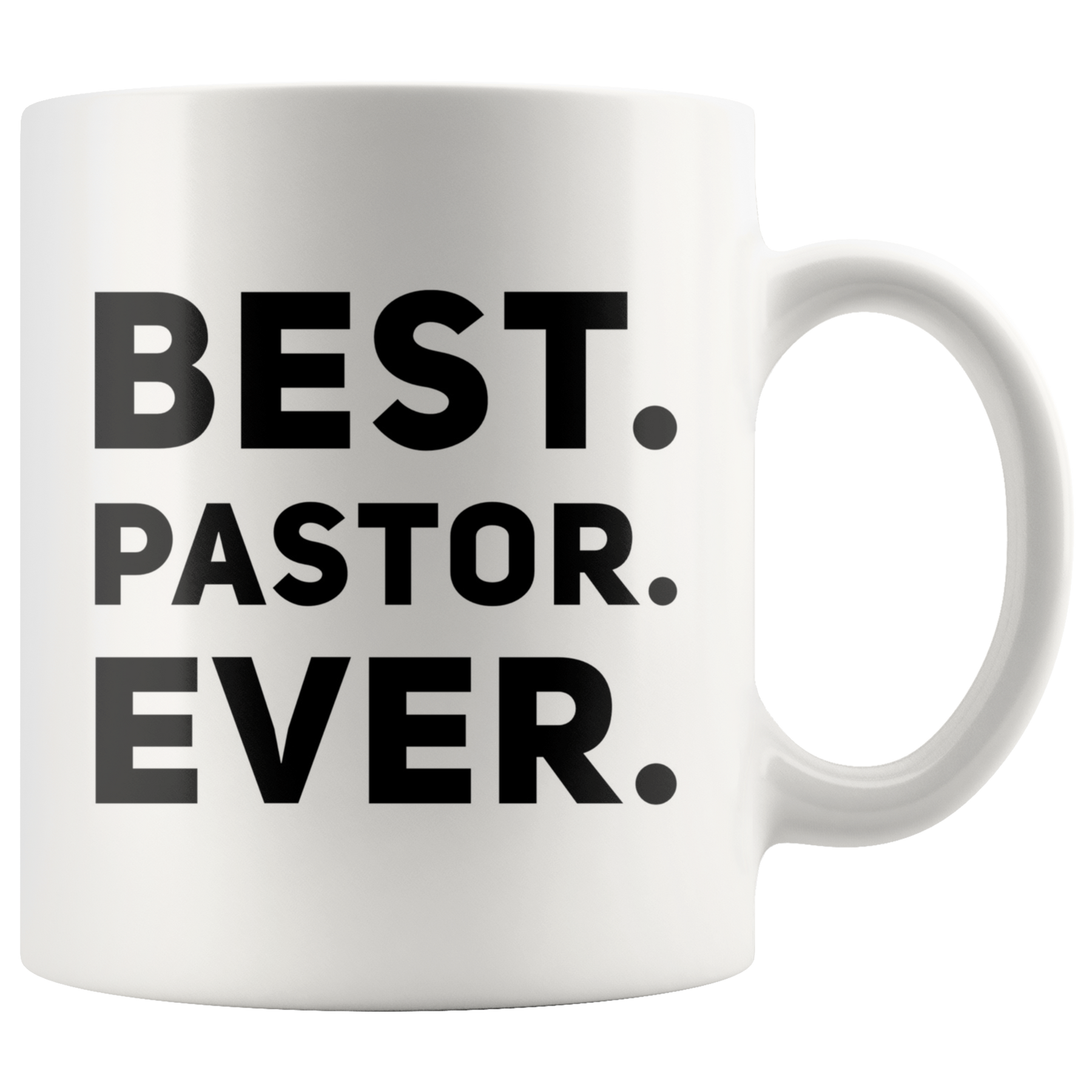 Gift mug for Pastor: The best pastor in the world drinks coffee