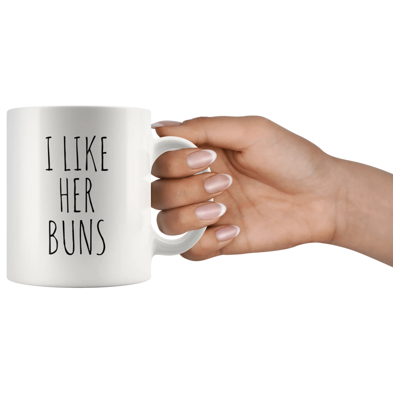 I Like Her Buns I Like His Guns Couple Mugs Valentines Gift - Panvola