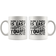 Being a Nurse Is Easy Like Riding A Bike Gifts Ceramic Coffee Mug 11 oz - Panvola