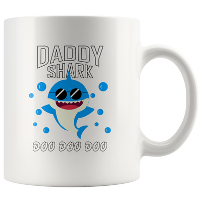 Daddy Shark Doo Doo Doo Father's Day Gift Ceramic Coffee Mug 11 oz