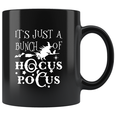 Hocus Pocus Halloween Witch Black Ceramic Mug 11oz
