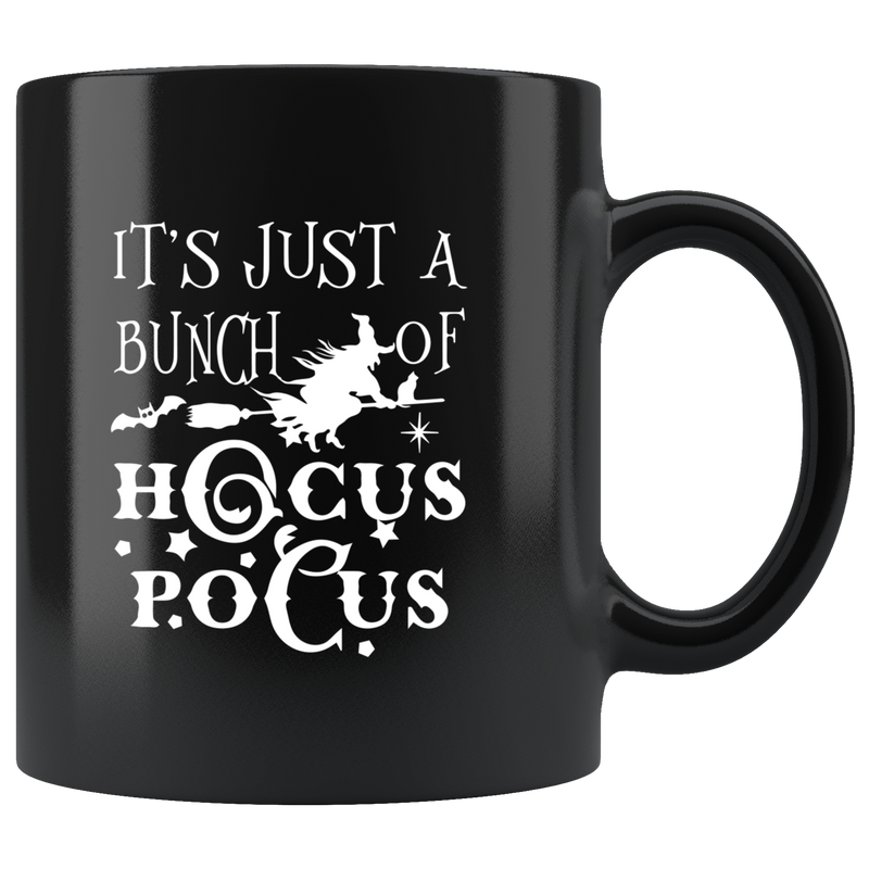 Hocus Pocus Halloween Witch Black Ceramic Mug 11oz