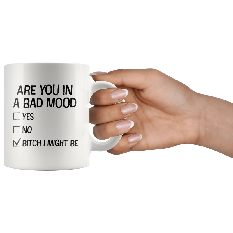 Offensive Gifts - Are You In A Bad Mood B*** I Might Be Coffee Mug 11 oz - Panvola