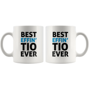 Best Effin' Tio Ever Coffee Ceramic Mug White 11 oz - Panvola