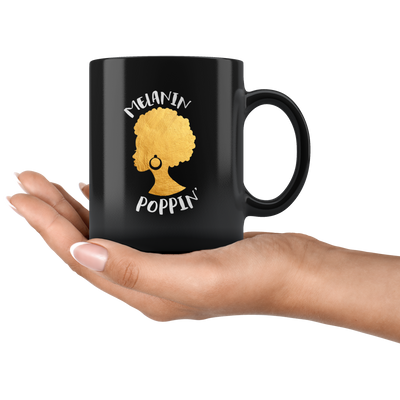 Melanin Poppin' Black Girl Pride Ceramic Mug