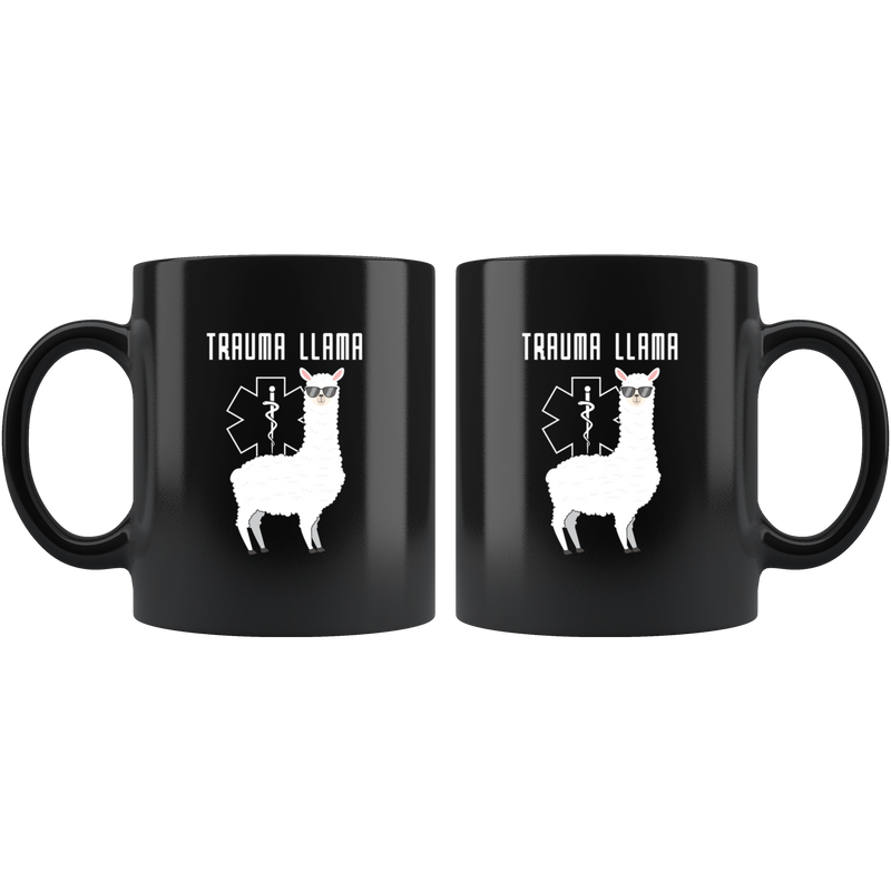 Funny Trauma Llama EMT Medic EMS Gift Coffee Mug.
