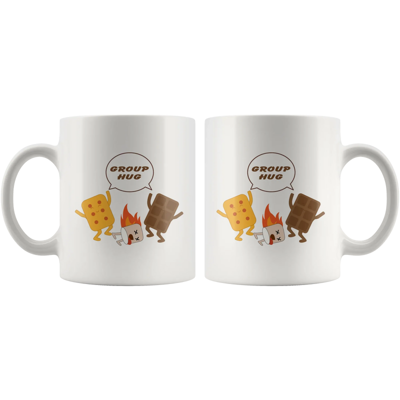 Inspiring Mugs - Group Hug Solidarity White Mug 11 oz - Group Therapy - Panvola