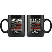Proud Firefighter American Mom Coffee Mug.
