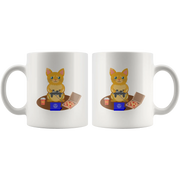 Gamer Cat Feline Game Lover Geek Gift Ceramic Coffee Mug 11 oz - Panvola