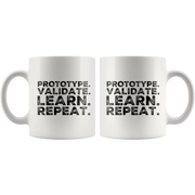 Designer Prototype Validate Learn Repeat UX/UI Designer Gift Mug 11 oz - Panvola
