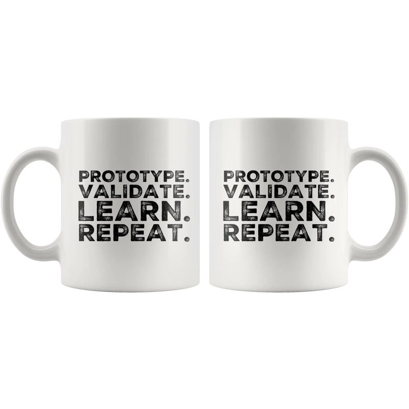 Designer Prototype Validate Learn Repeat UX/UI Designer Gift Mug 11 oz - Panvola