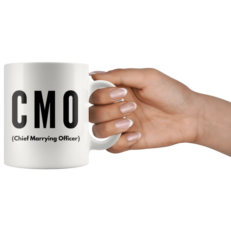 Officiant Mug - Chief Marrying Officer CMO Minister Coffee Mug 11 oz - Panvola
