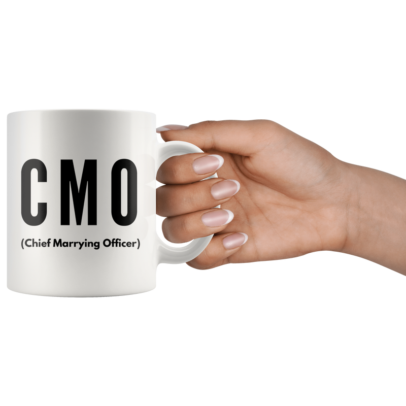 Officiant Mug - Chief Marrying Officer CMO Minister Coffee Mug 11 oz