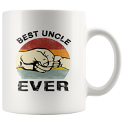 Best Uncle Ever From Niece Nephew Brother Sister Family Coffee Mug 11oz White.