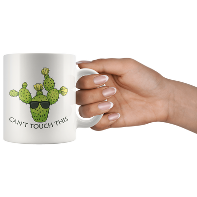 Can't Touch This Prickly Cacti Succulent Plant Lover Coffee Mug 11 oz