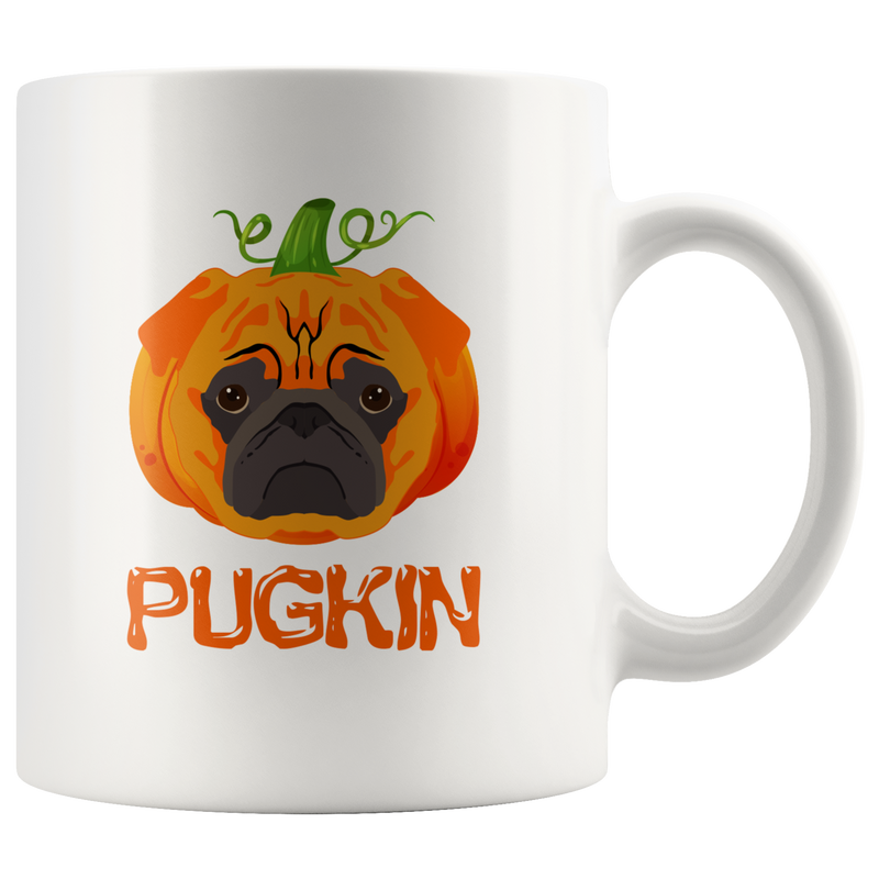 Pugkin Pug Halloween Dog Dad And Mom Gift Appreciation Coffee Mug 11oz