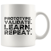 Designer Prototype Validate Learn Repeat UX/UI Designer Gift Mug 11 oz - Panvola