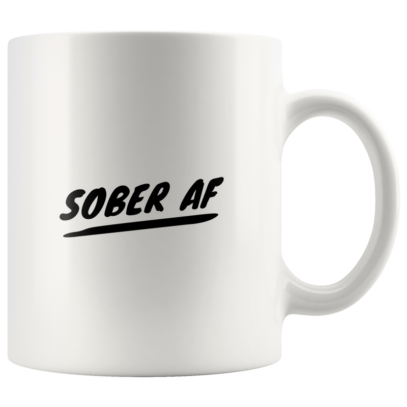 Sober AF Coffee Mug Sobriety Gifts For Men Women
