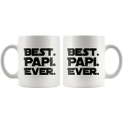 Best Papi Ever Father's Day Gift Idea White Ceramic Coffee Mug 11 oz - Panvola