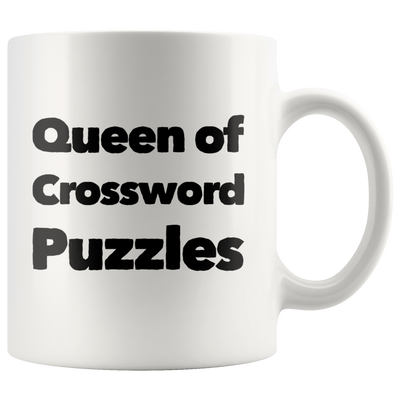 Queen Of Crosswords Puzzles Game Gift Idea Ceramic Coffee Mug 11 oz