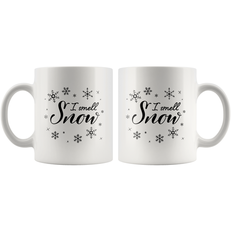 I Smell Snow Christmas Season Gift Idea Ceramic Coffee Mug 11 oz.