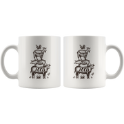 Friends Not Food Vegan Gift for Vegetarian Friends Coffee Mug 11 oz.