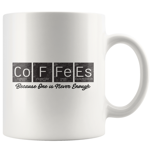 CoFFeEs Chemistry Periodic Table  Science Teacher Gift Coffee Mug 11 oz.