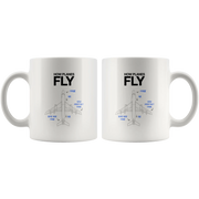 How Planes Fly Pilot Aerospace Engineer Airplane Coffee Mug 11oz White - Panvola