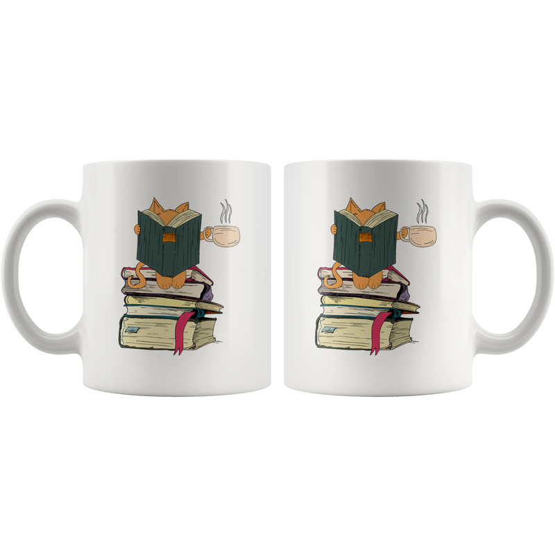 Kittens, Cats, Teas and Books Humorous Appreciation Coffee Mug 11 oz
