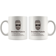 Bearded Funcle Best Uncle Funny Gift Idea Ceramic Coffee Mug 11 oz - Panvola