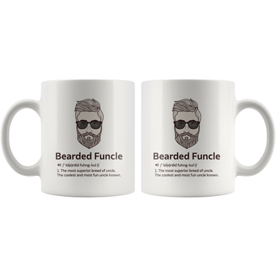 Bearded Funcle Best Uncle Funny Gift Idea Ceramic Coffee Mug 11 oz