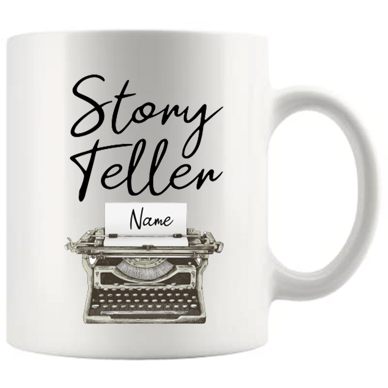 Personalized Storyteller Writer Author Ceramic Coffee Mug 11oz White