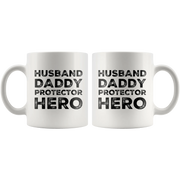 Husband Daddy Protector Hero Gift For Dad Husband Mug 11oz - Panvola