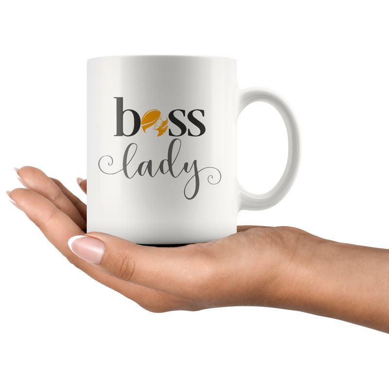 Boss Lady Mug Birthday Christmas Cool Gifts For Women Bosses Mug 11 oz.