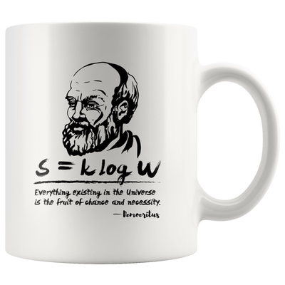 Democritus and Entropy Science Teacher Greek Philosopher Gift Mug 11oz
