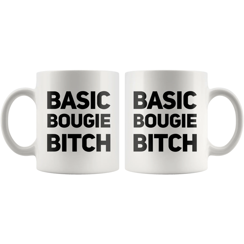 Sarcastic Gifts - Basic Bougie Bitch Adult Sarcasm Humorous Coffee Mug 11 oz - Panvola