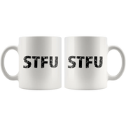STFU Computer Based Convo Funny Gift Ceramic Coffee Mug 11 oz - Panvola